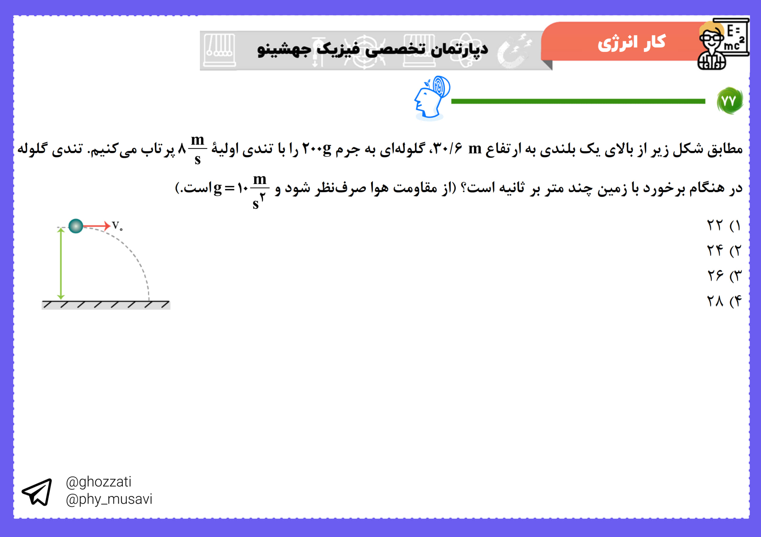 صورت سؤال تست 77