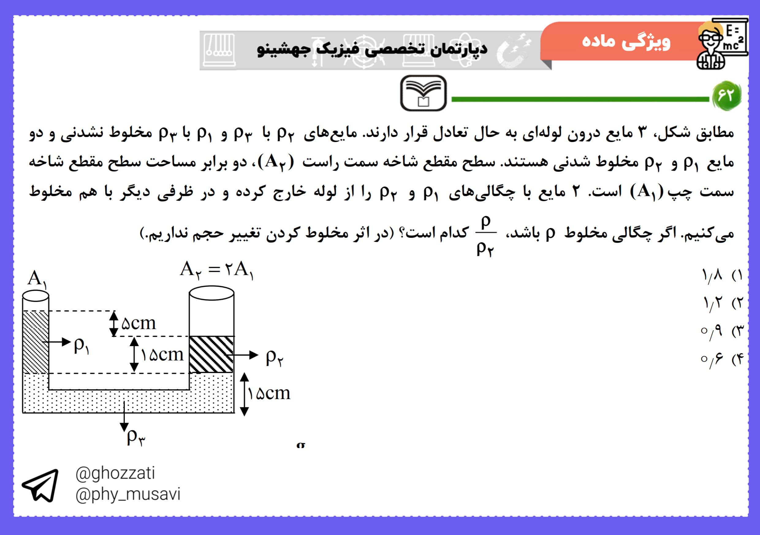 صورت سؤال تست 62